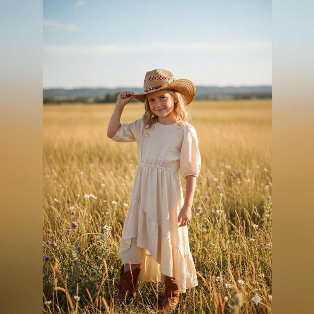 Joyfolie Mia Joy Gabriella Dress in Parchment Size 6